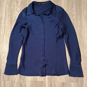 MNG Elegant Navy Blue Women's Top
